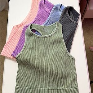 Ribbed Tank Tops in Multiple Colors